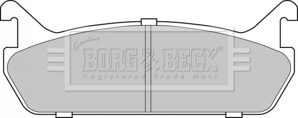 BORG & BECK Комплект тормозных колодок, дисковый тормоз BBP1828